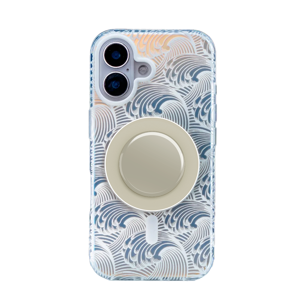 Sea Vibe | Pink MagSafe Phone Case Grip Set