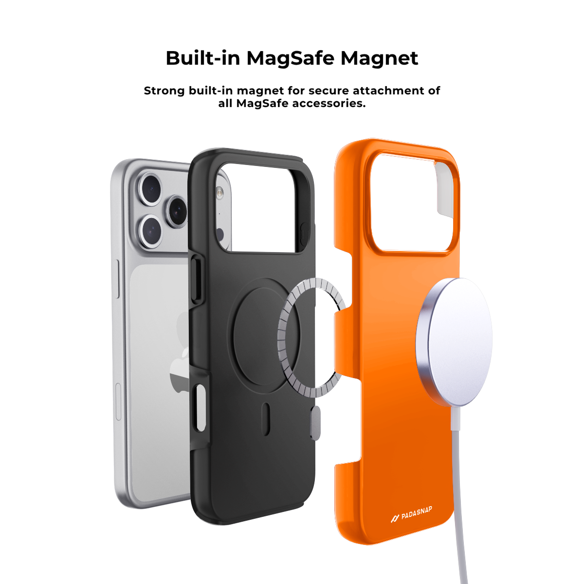 MonoTone | Orange Brown MagSafe Phone Case Grip Set