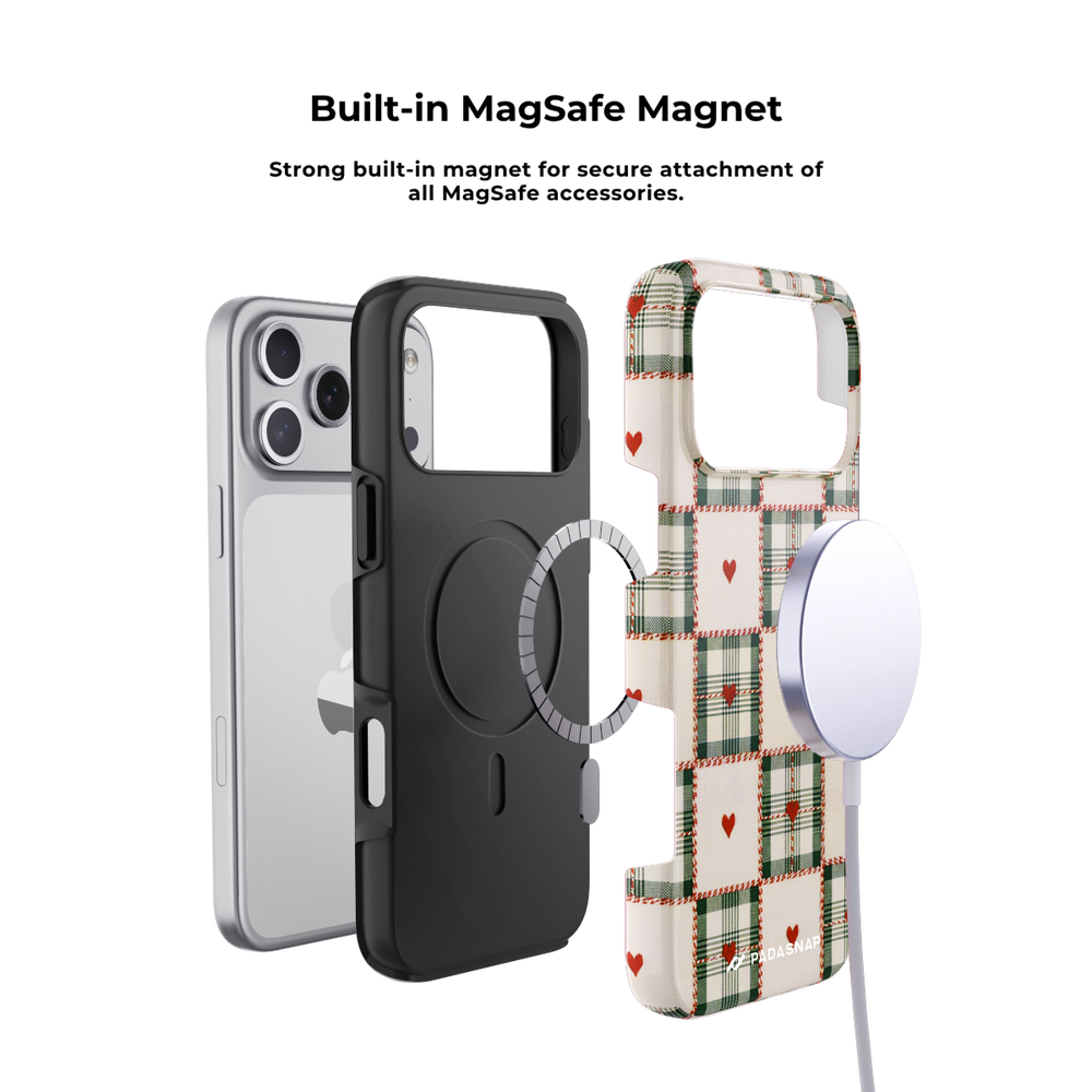 Festive Linen Christmas | MagSafe Phone Case Grip Set