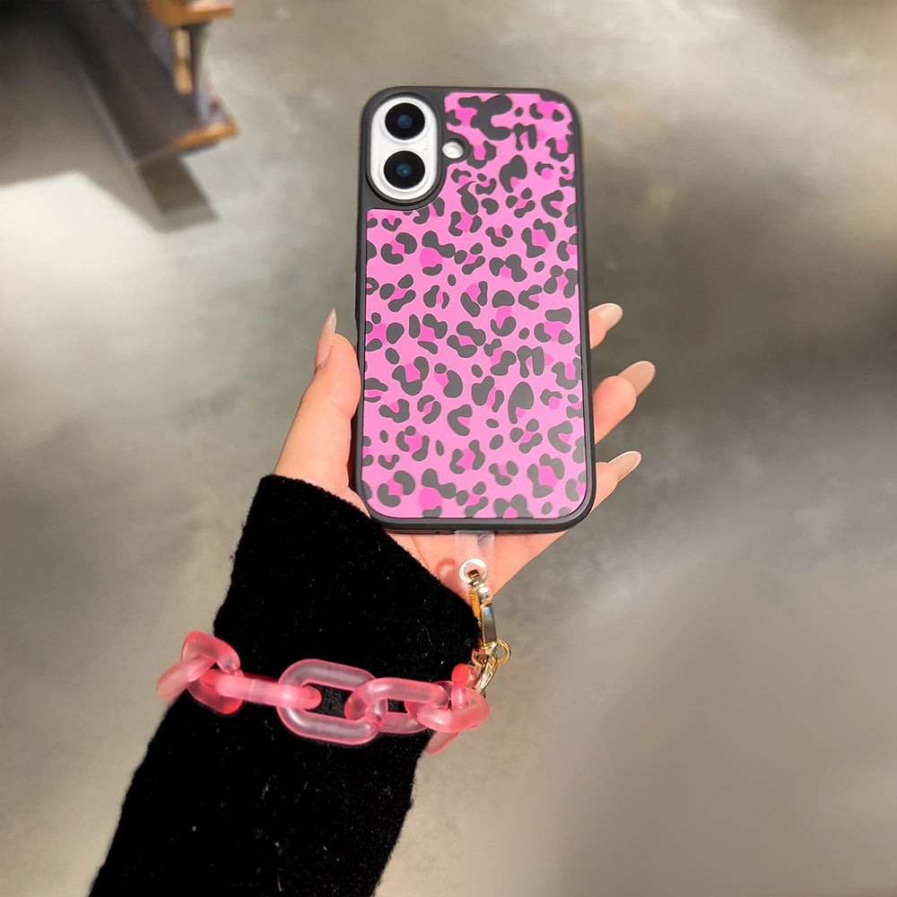 Wild Leopard MagSafe Phone Case Crossbody Chain Set