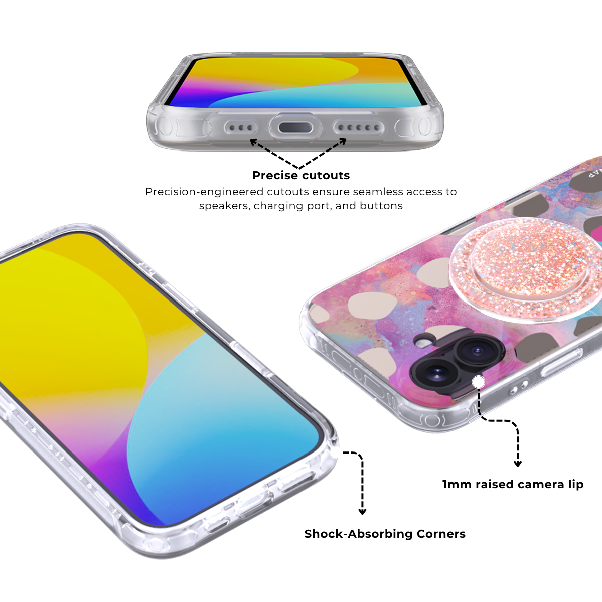 DreamCanvas | Blue MagSafe Phone Case Grip Set