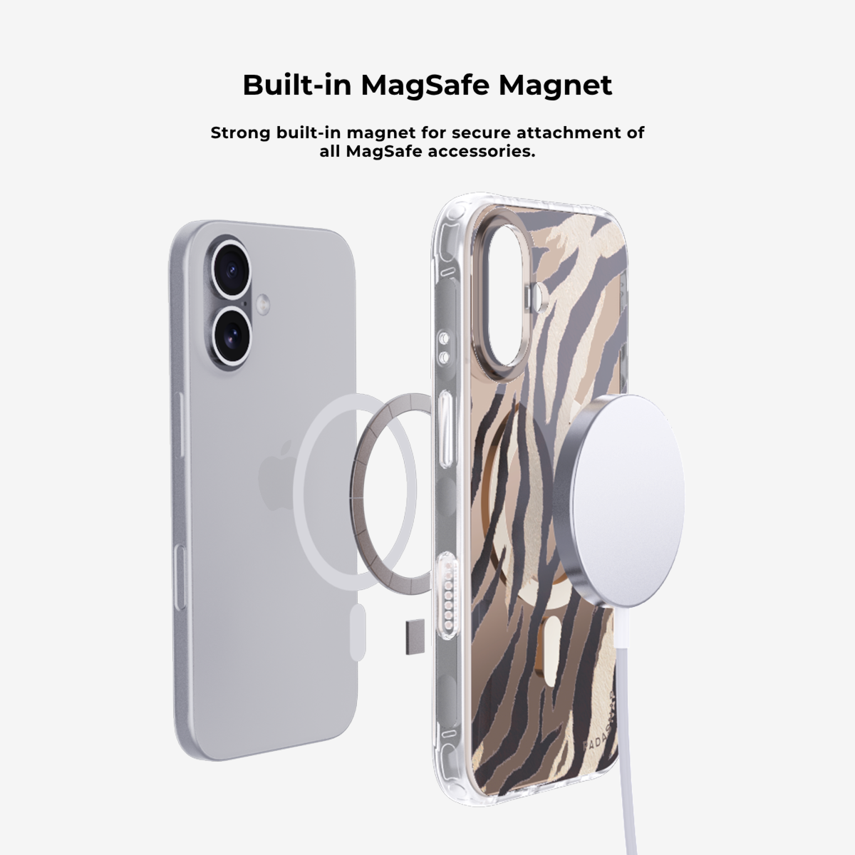 Golden Roar | Pink MagSafe Phone Case Grip Set