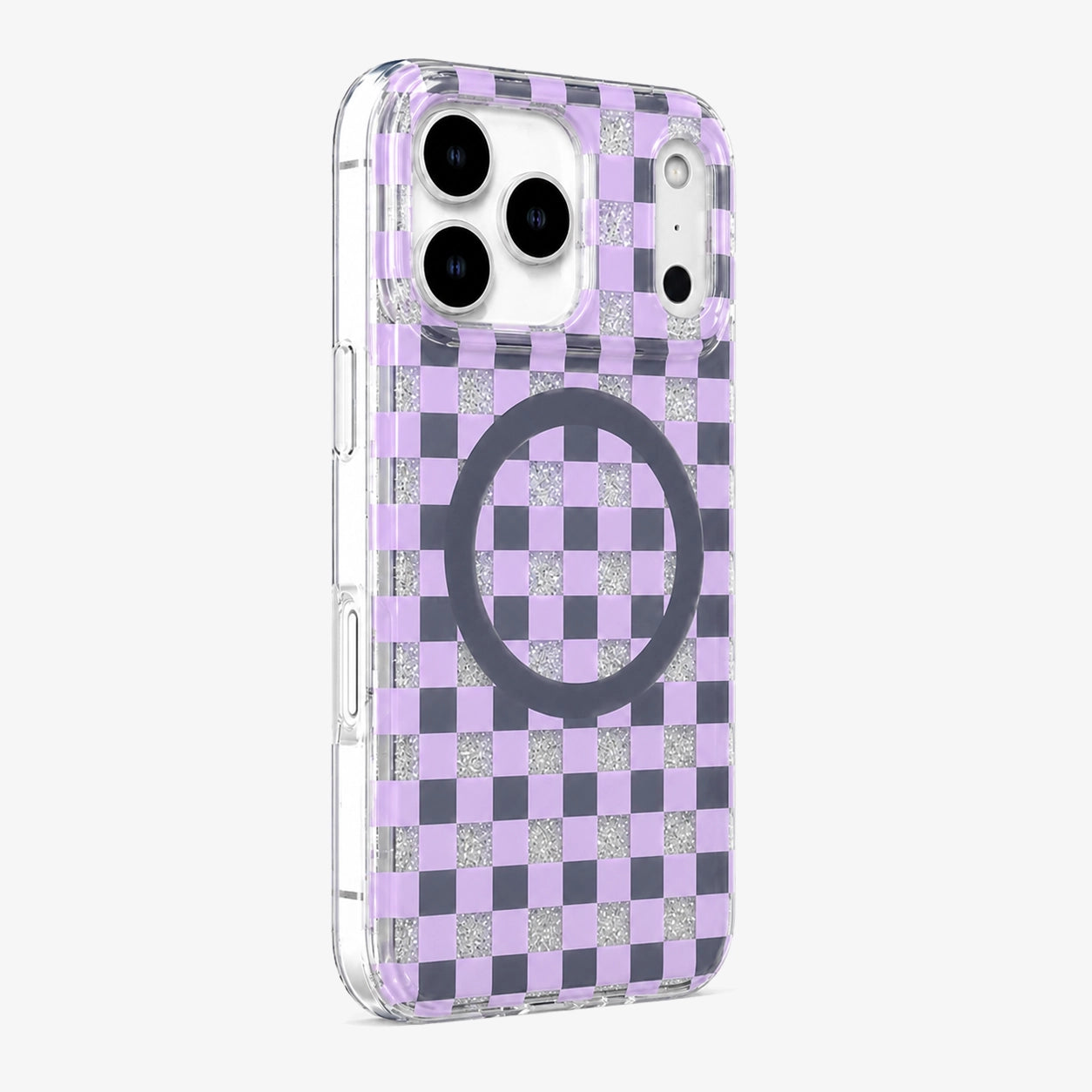 Glitter Chessboard MagSafe Phone Case