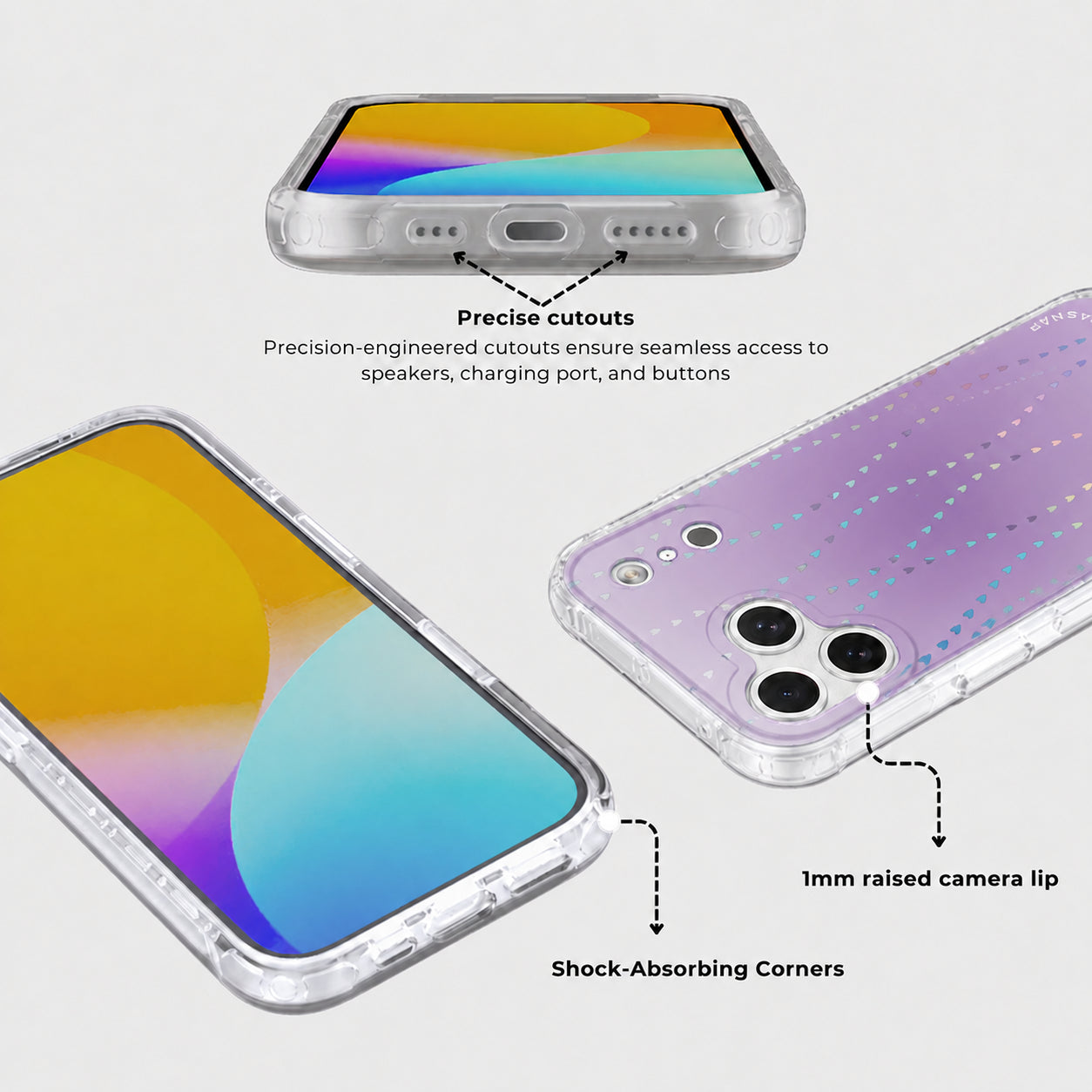 HeartGlow Iridescent MagSafe Phone Case