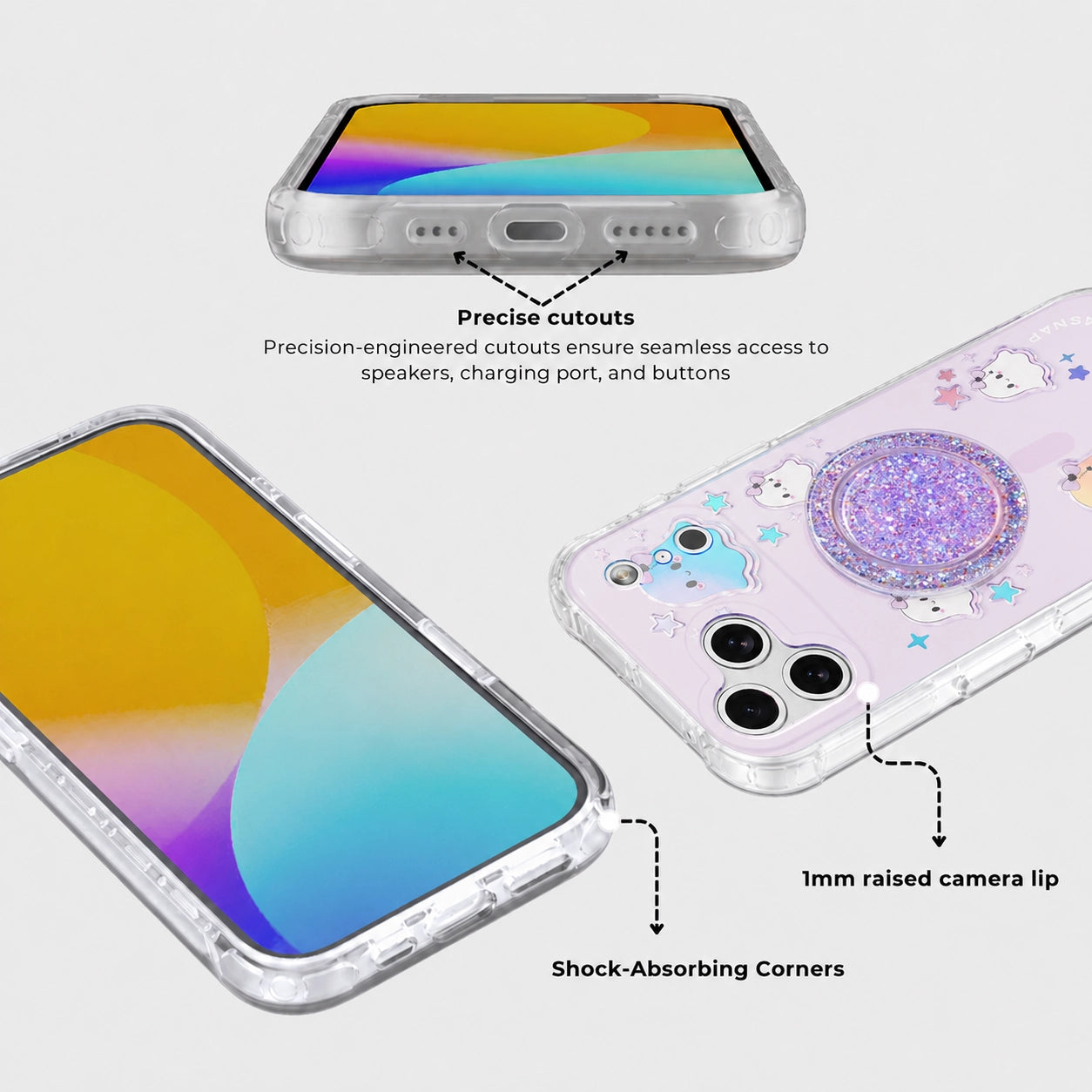 Boo & Bows MagSafe Phone Case Grip Set