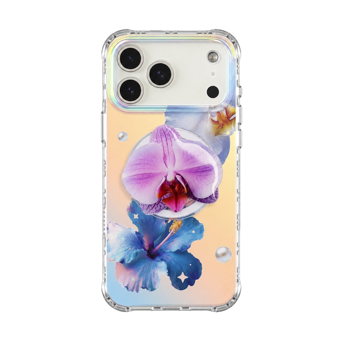 GlamFlora | Blue MagSafe Phone Case Grip Set