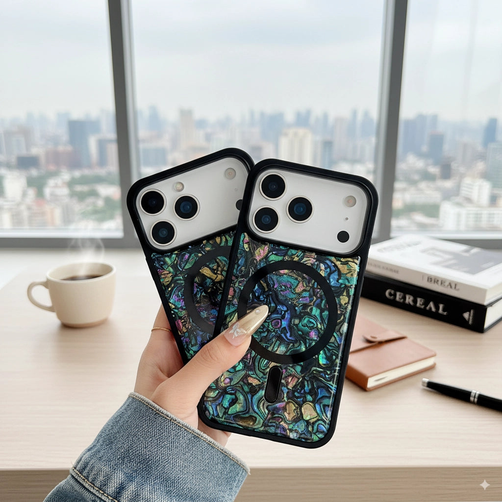 Opaline|Black MagSafe Phone Case Grip Set