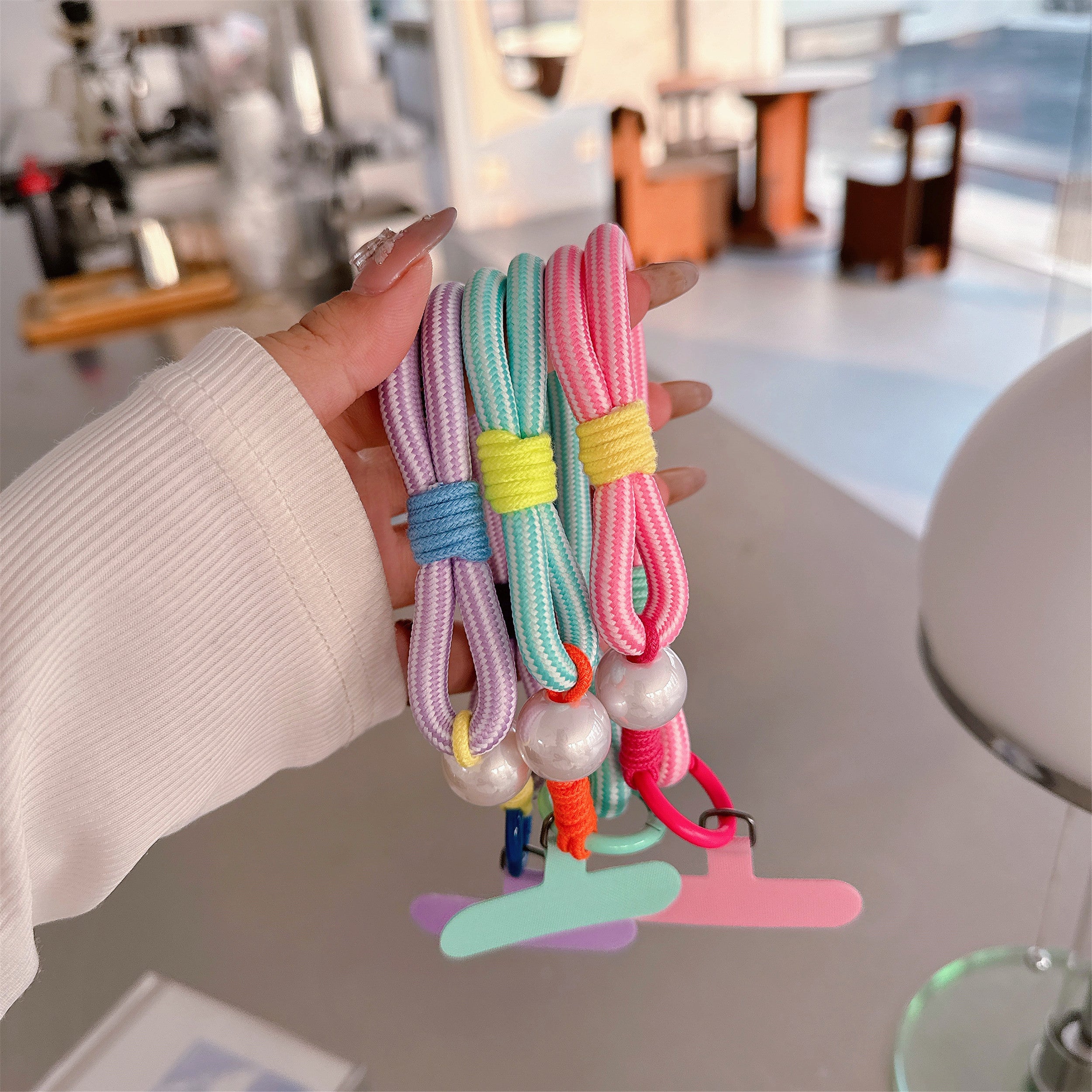 Pearl Dopamine | StripeLoom Phone Charm