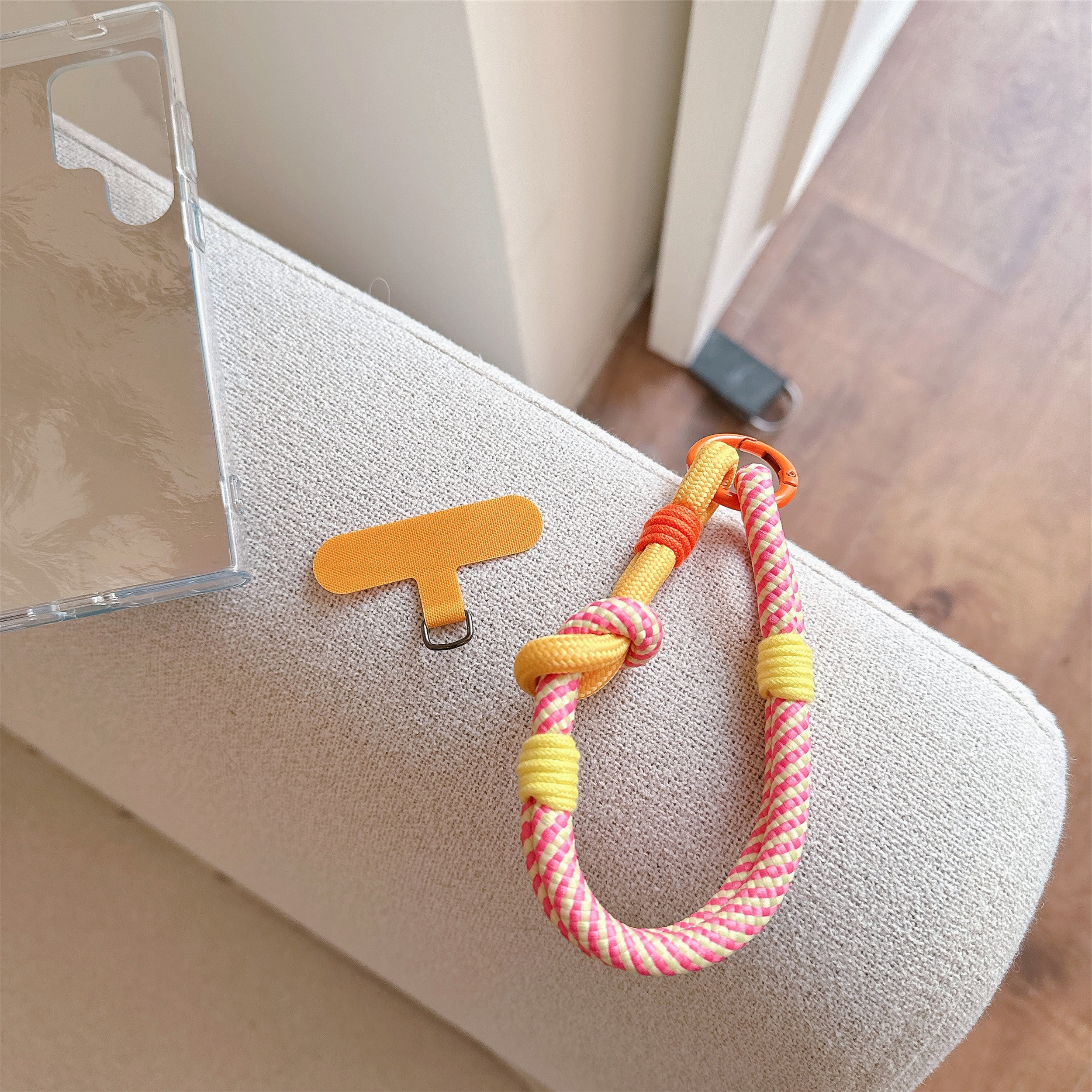 Color Knot | CottonCandyRope Phone Charm