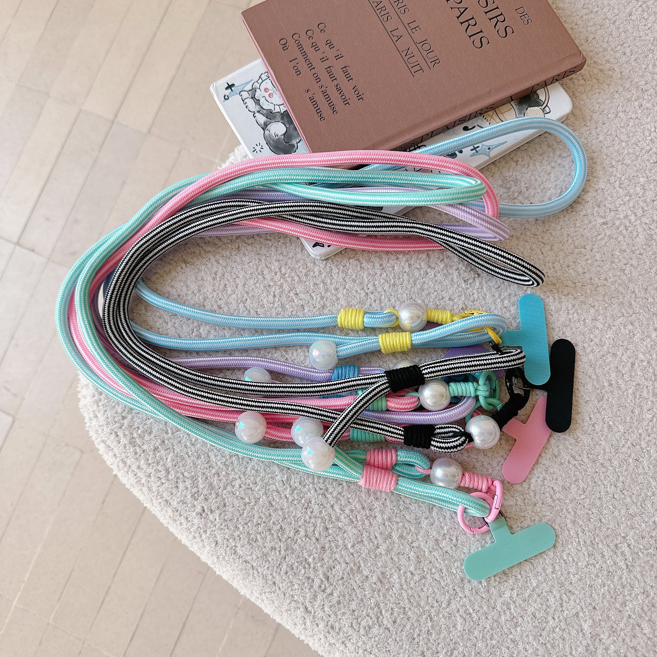 Dopamine Pearl Strap | StripeLoom Phone Charm