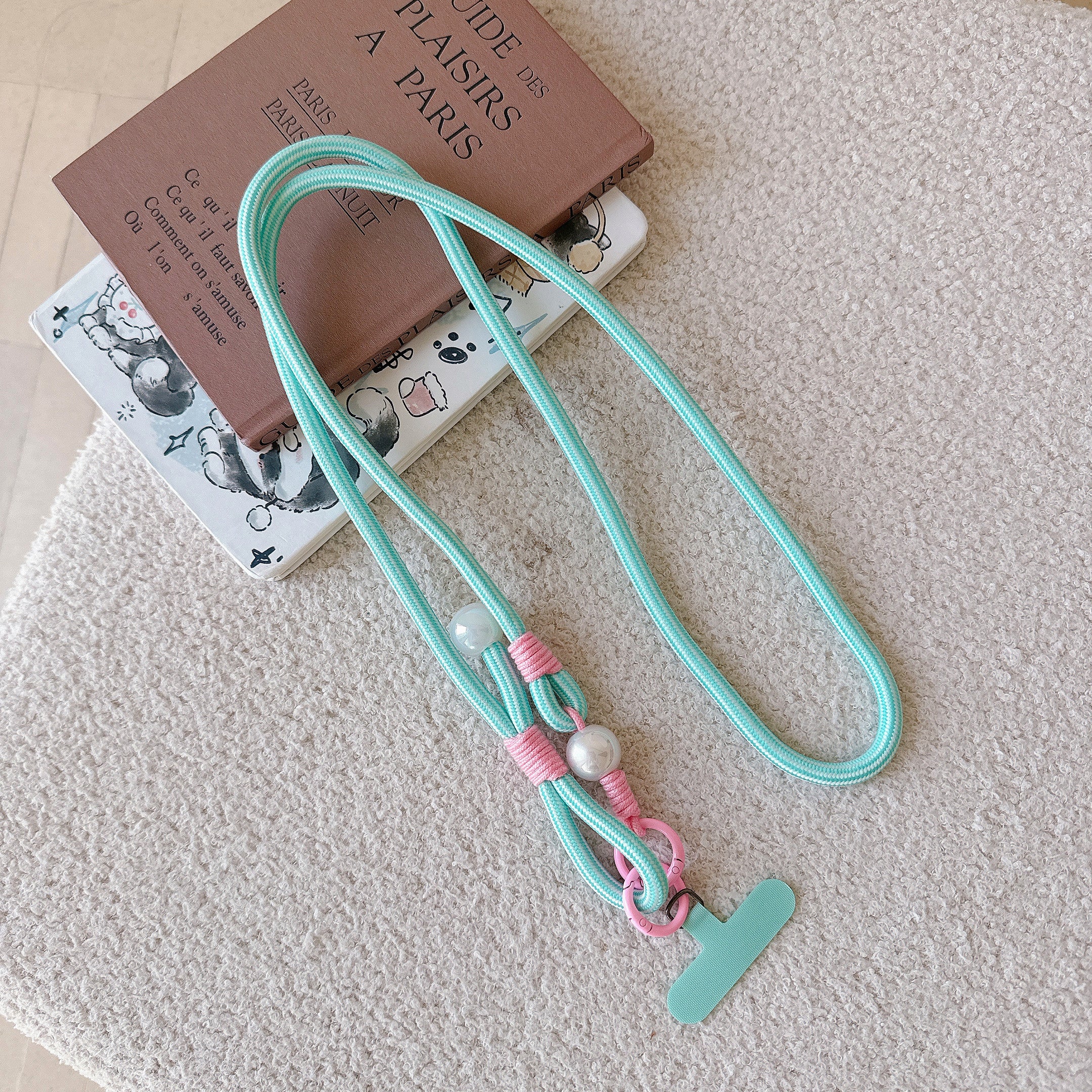 Dopamine Pearl Strap | StripeLoom Phone Charm
