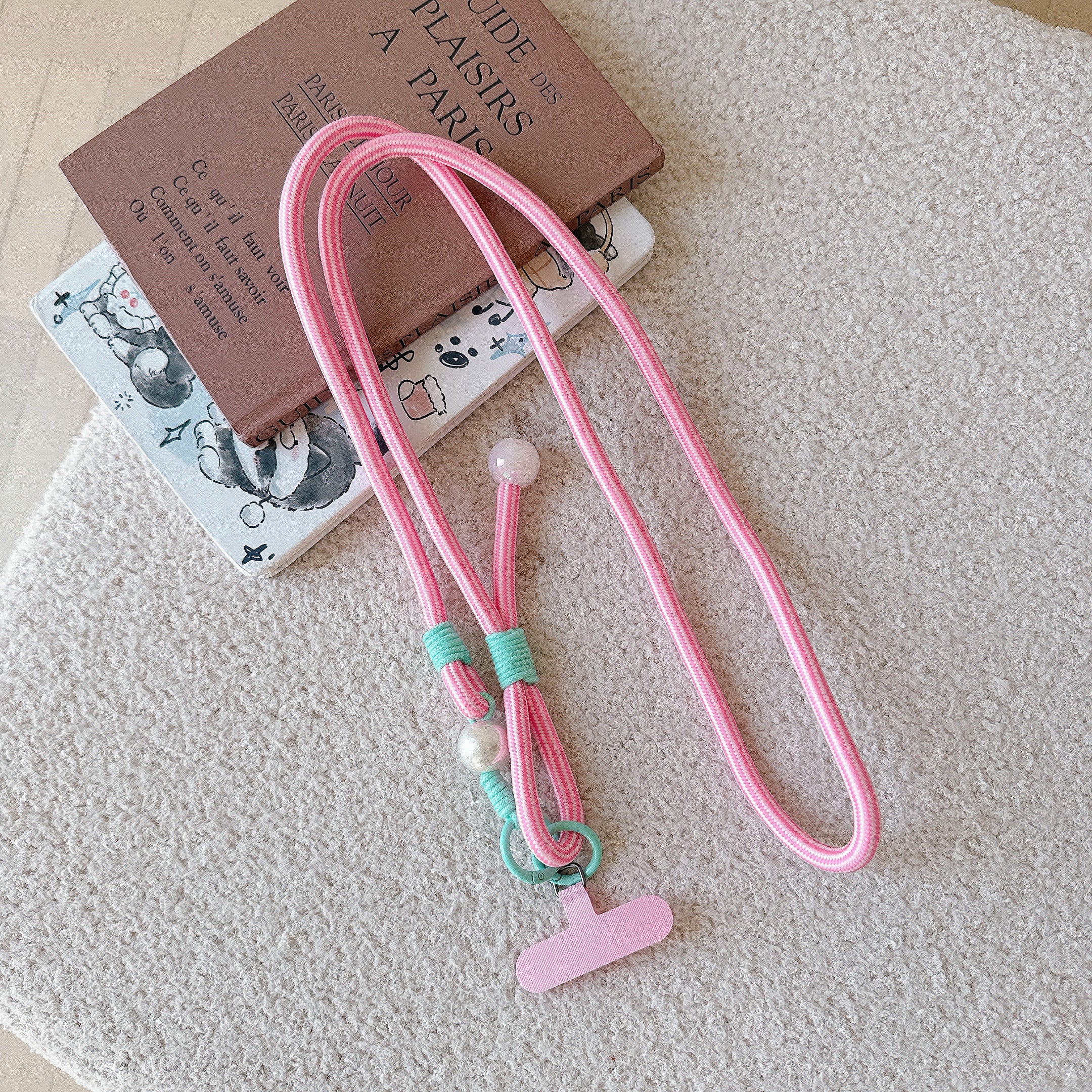 Dopamine Pearl Strap | StripeLoom Phone Charm
