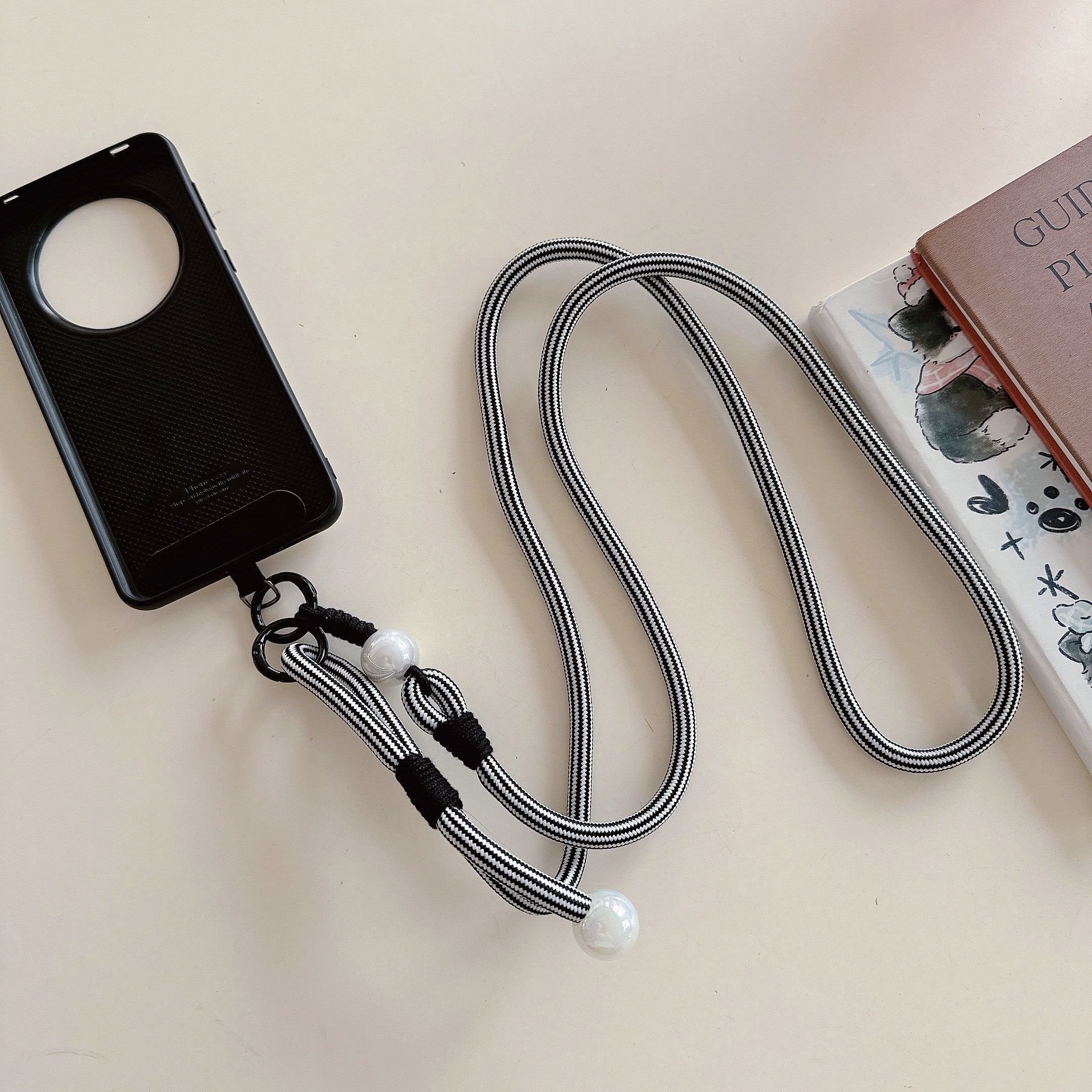Dopamine Pearl Strap | StripeLoom Phone Charm