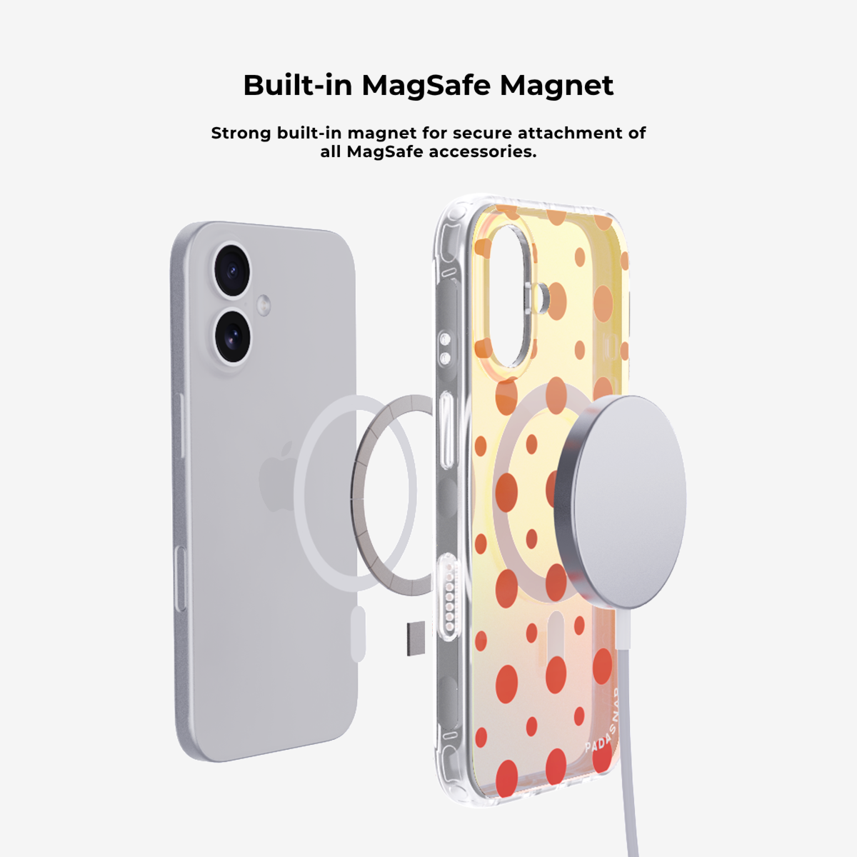 Cider Polka|Purple MagSafe Phone Case Grip Set