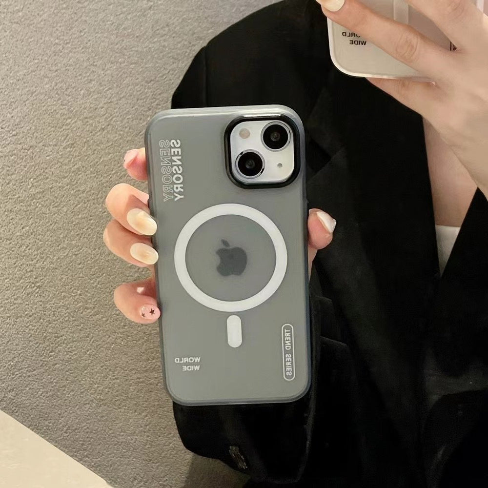 Frosted Translucent MagSafe Phone Case