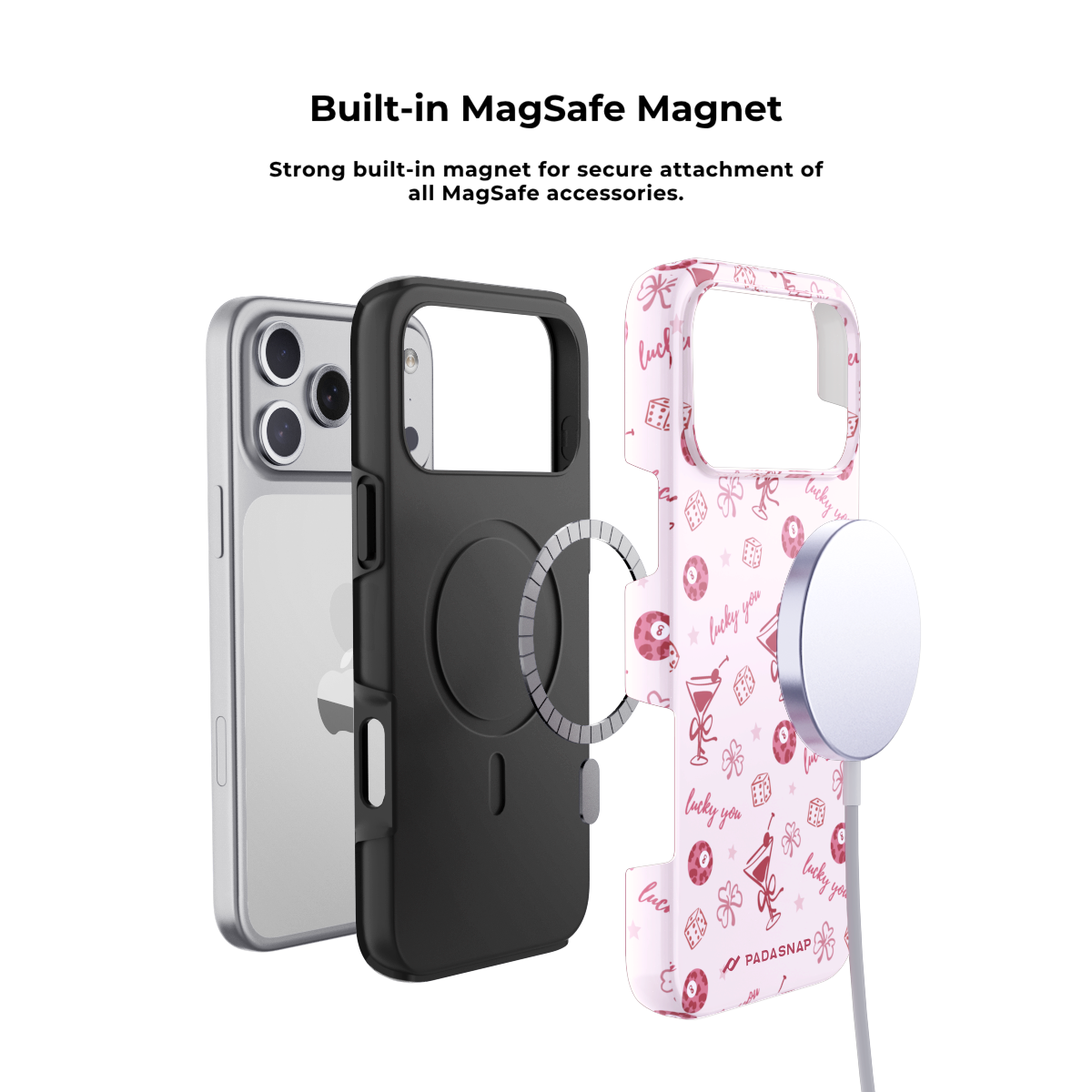 Lucky You Pink MagSafe Phone Case
