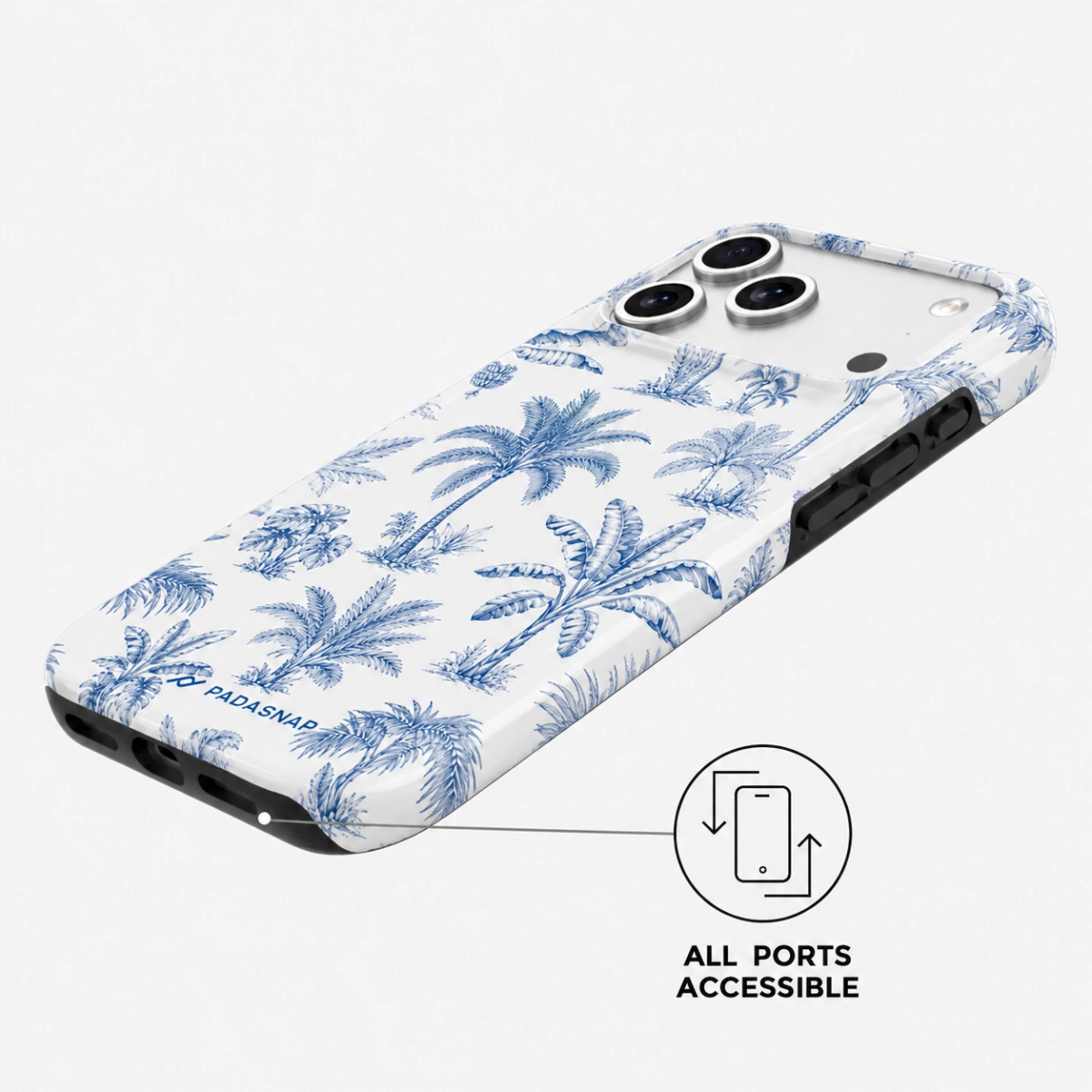 Blue Palm MagSafe Phone Case