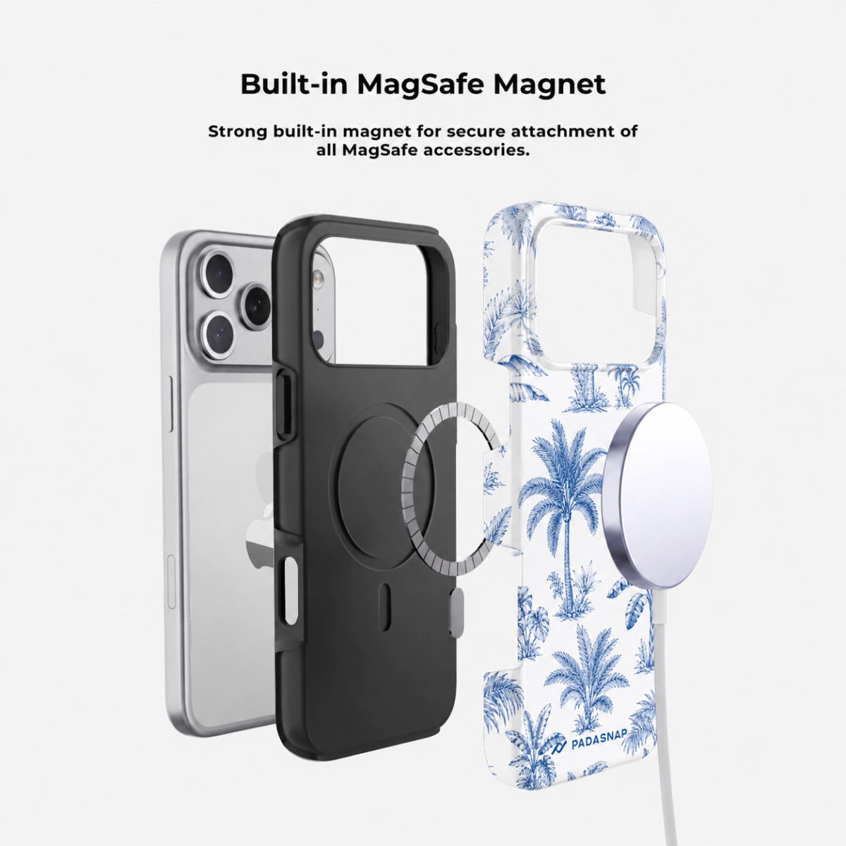 Blue Palm MagSafe Phone Case
