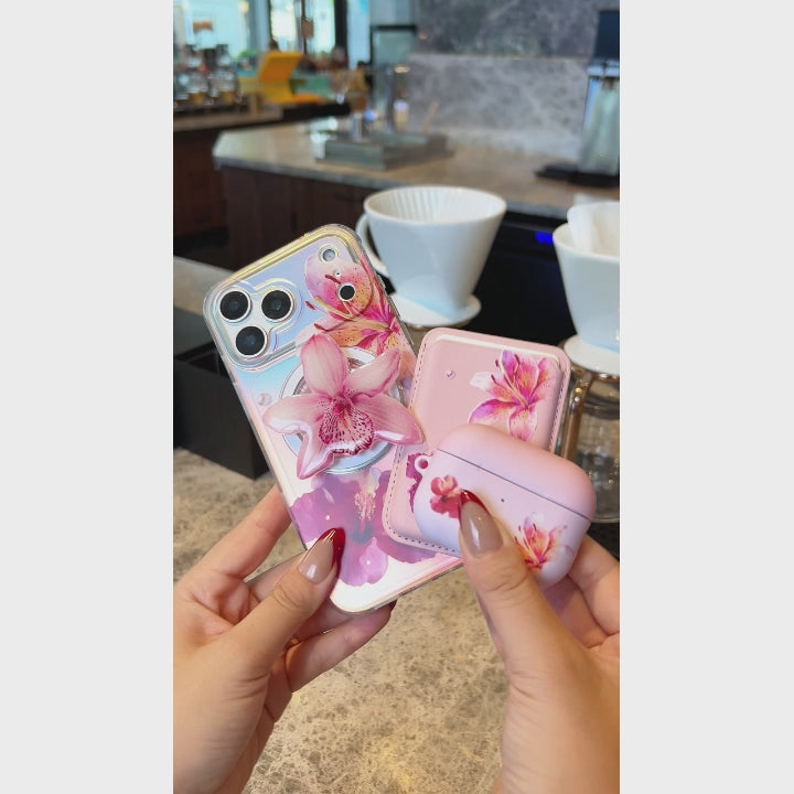 GlamFlora Pink iPhone Bundle Set