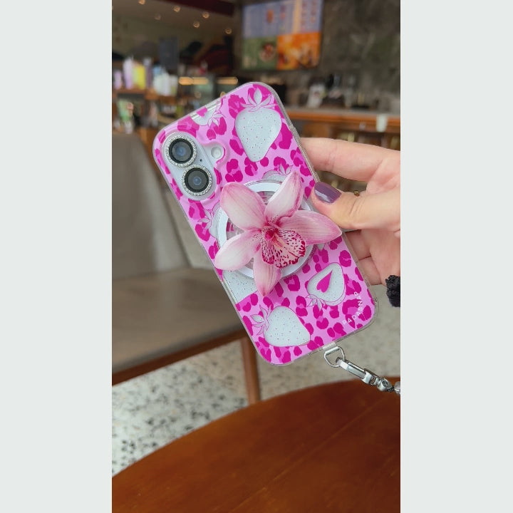 Hot Tropics | Pink MagSafe Phone Case Grip Set