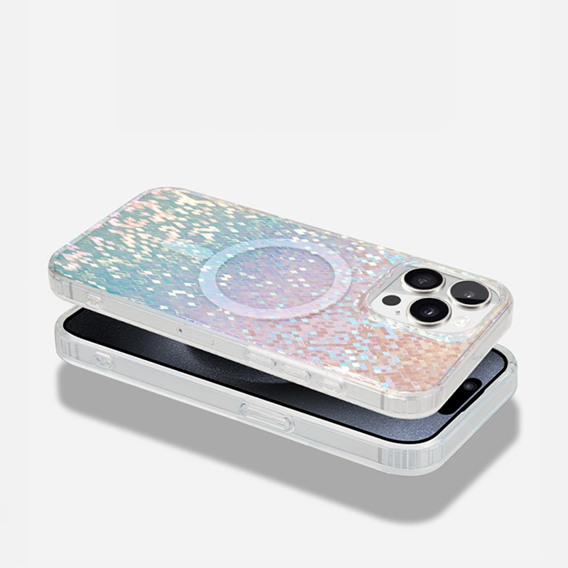 Stardust Glitter | Clear MagSafe Phone Case