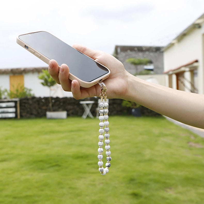 Natural Gemstone Beaded Phone Charms