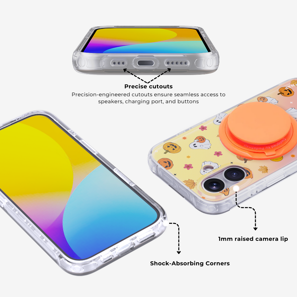 Halloween party｜Orange MagSafe Phone Case Grip Set