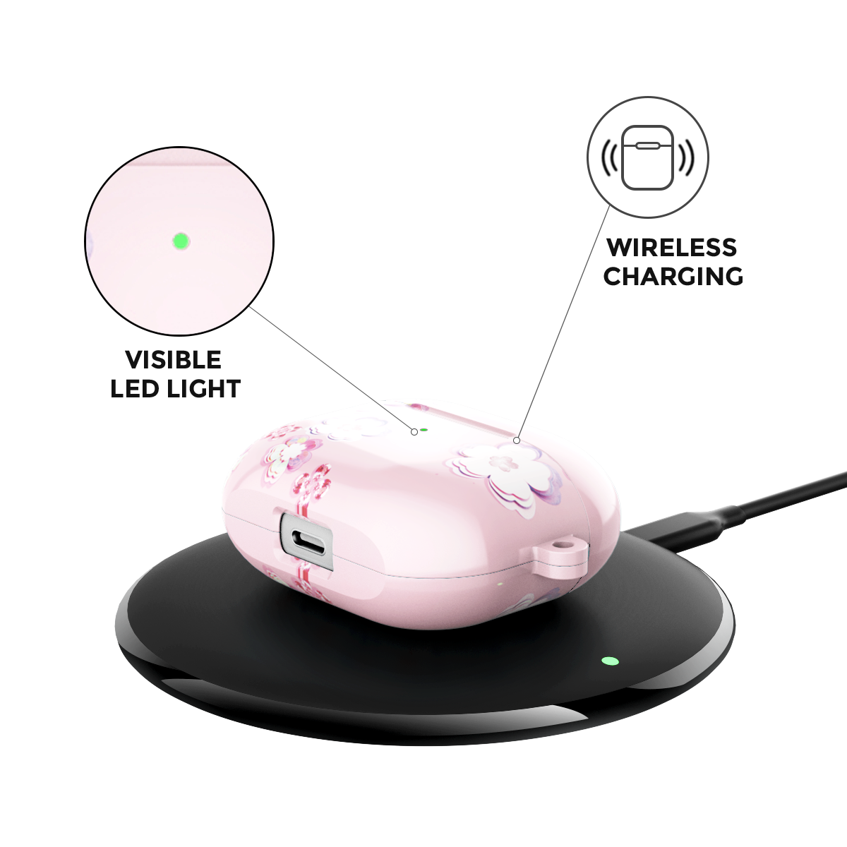 Holo-Sakura Airpods Case