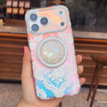 Gilded Rose Weave MagSafe Phone Case Grip Set