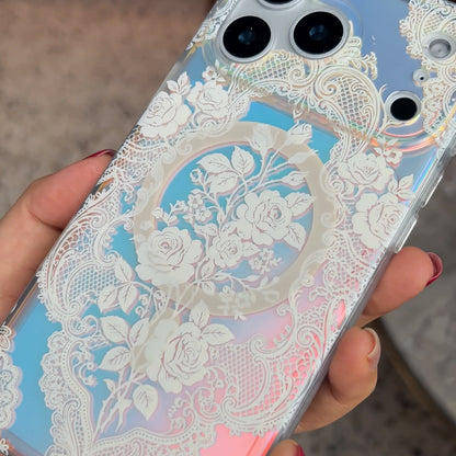 Gilded Rose Weave MagSafe Phone Case Grip Set