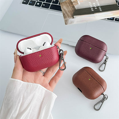 Lychee Leather Airpods Case