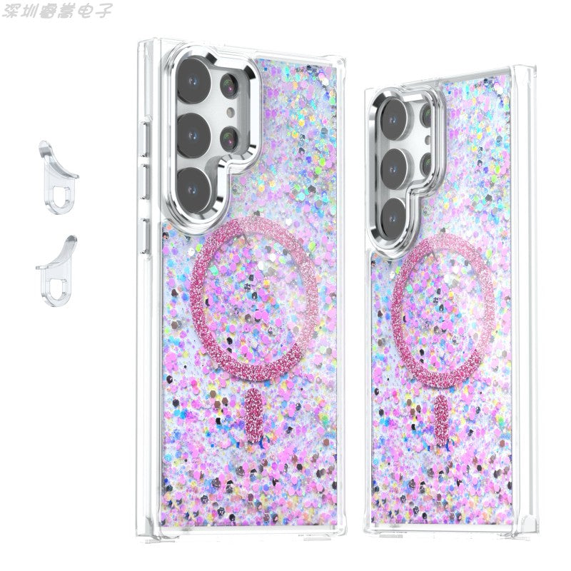 Glitter | MagSafe Phone Case With Removable Corners For Samsung