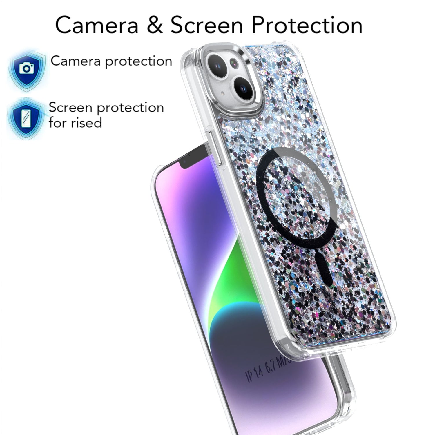 Glitter | MagSafe Phone Case With Removable Corners For Samsung