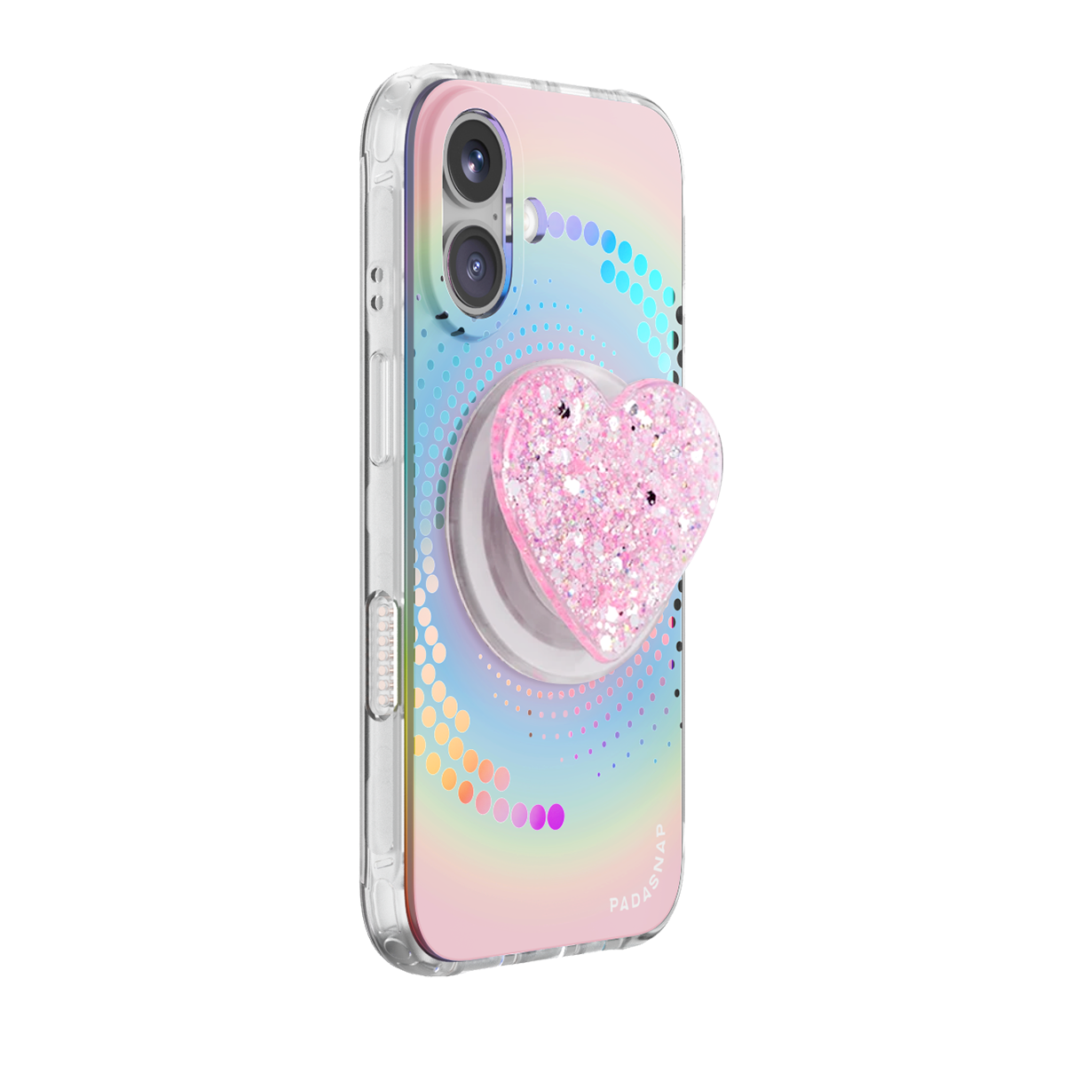 Rainbow Wave Heart MagSafe Phone Case Grip Set