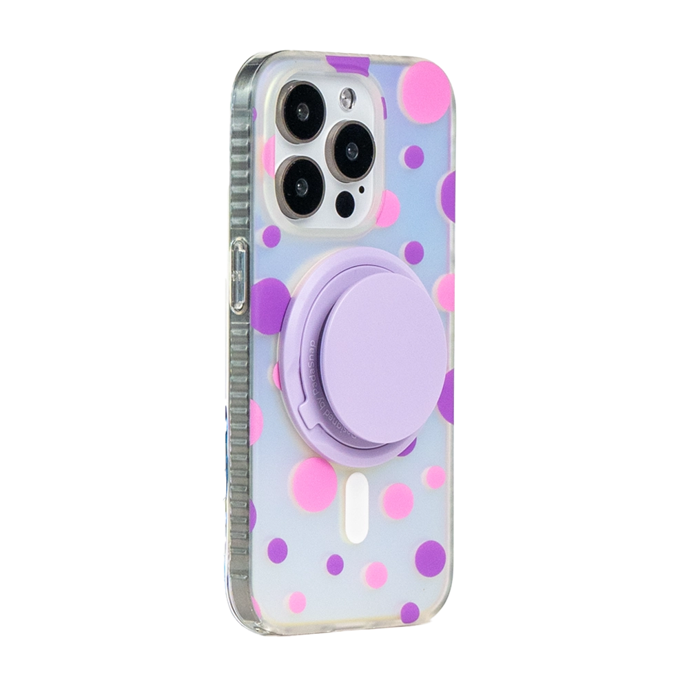 Opalescent Polka Dot | Lemon MagSafe Phone Case Grip Set