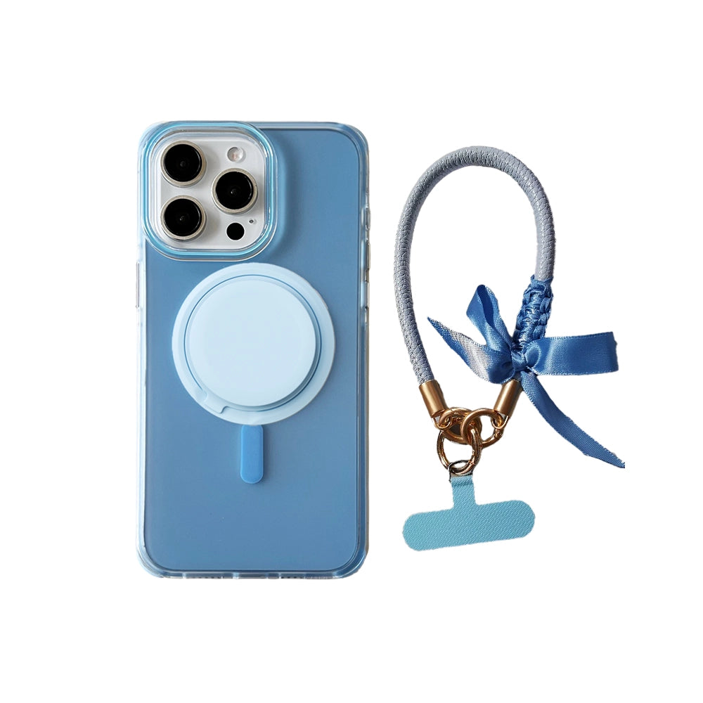 Mystery Vail | Frosted MagSafe Phone Case Grip Strap Set