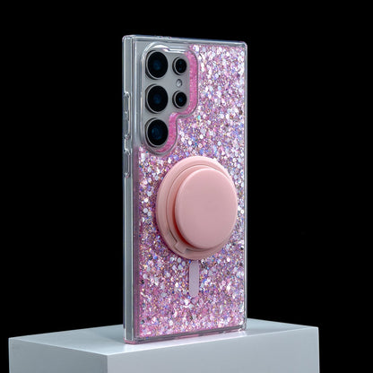 Glitter MagSafe Phone Case Grip Set For Samsung