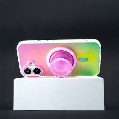 Neon Vibes｜Gradient Yellow Frosted MagSafe Phone Case Grip Set