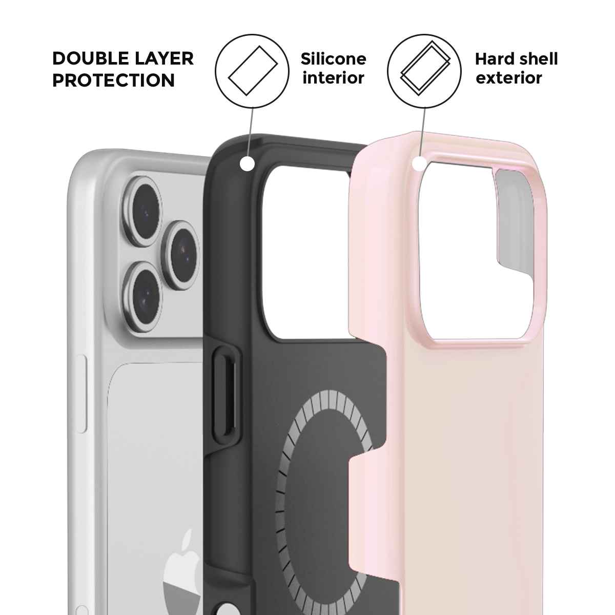 MonoTone | Purple MagSafe Phone Case Grip Set