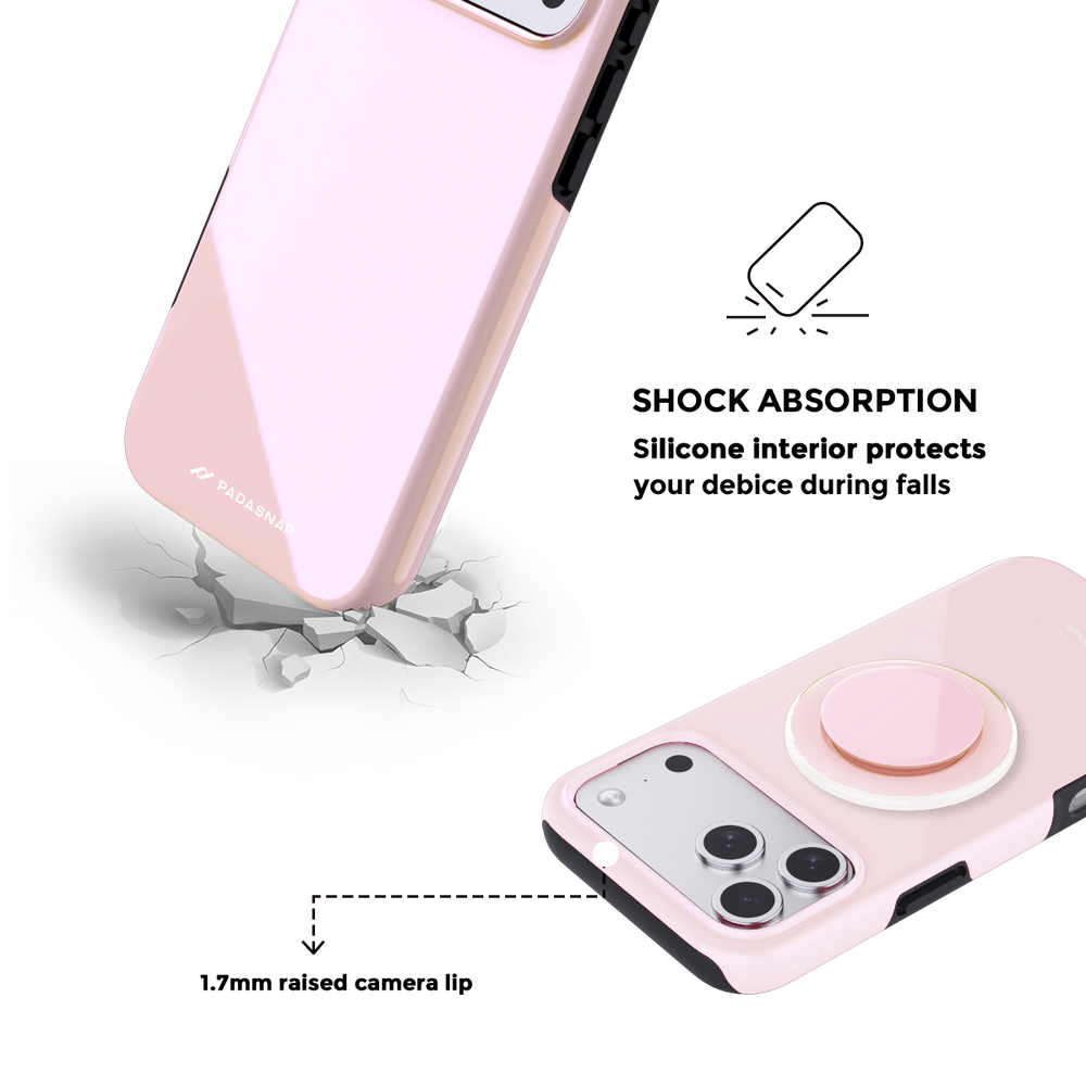 MonoTone | Pink MagSafe Phone Case Grip Set