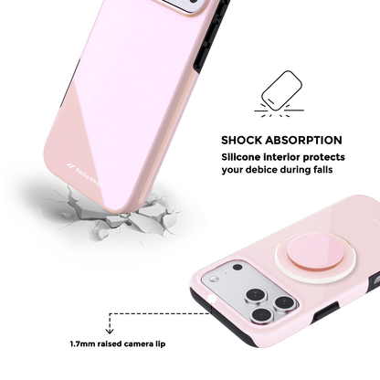 MonoTone | Pink MagSafe Phone Case Grip Set