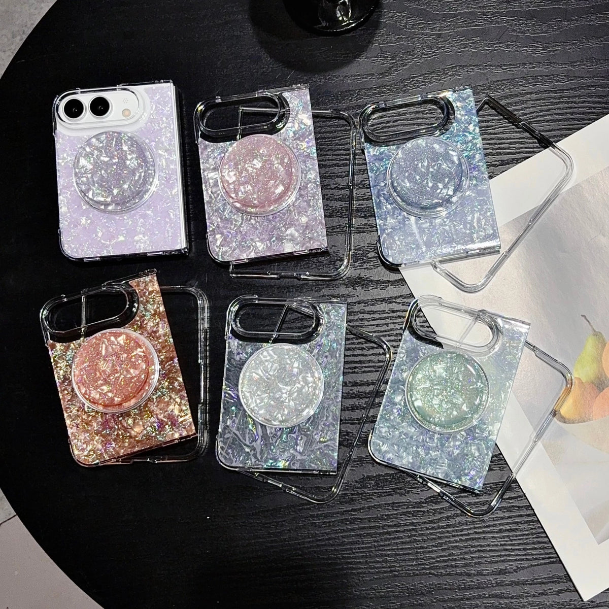 Opal Crush MagSafe Phone Case Grip Set-Pink