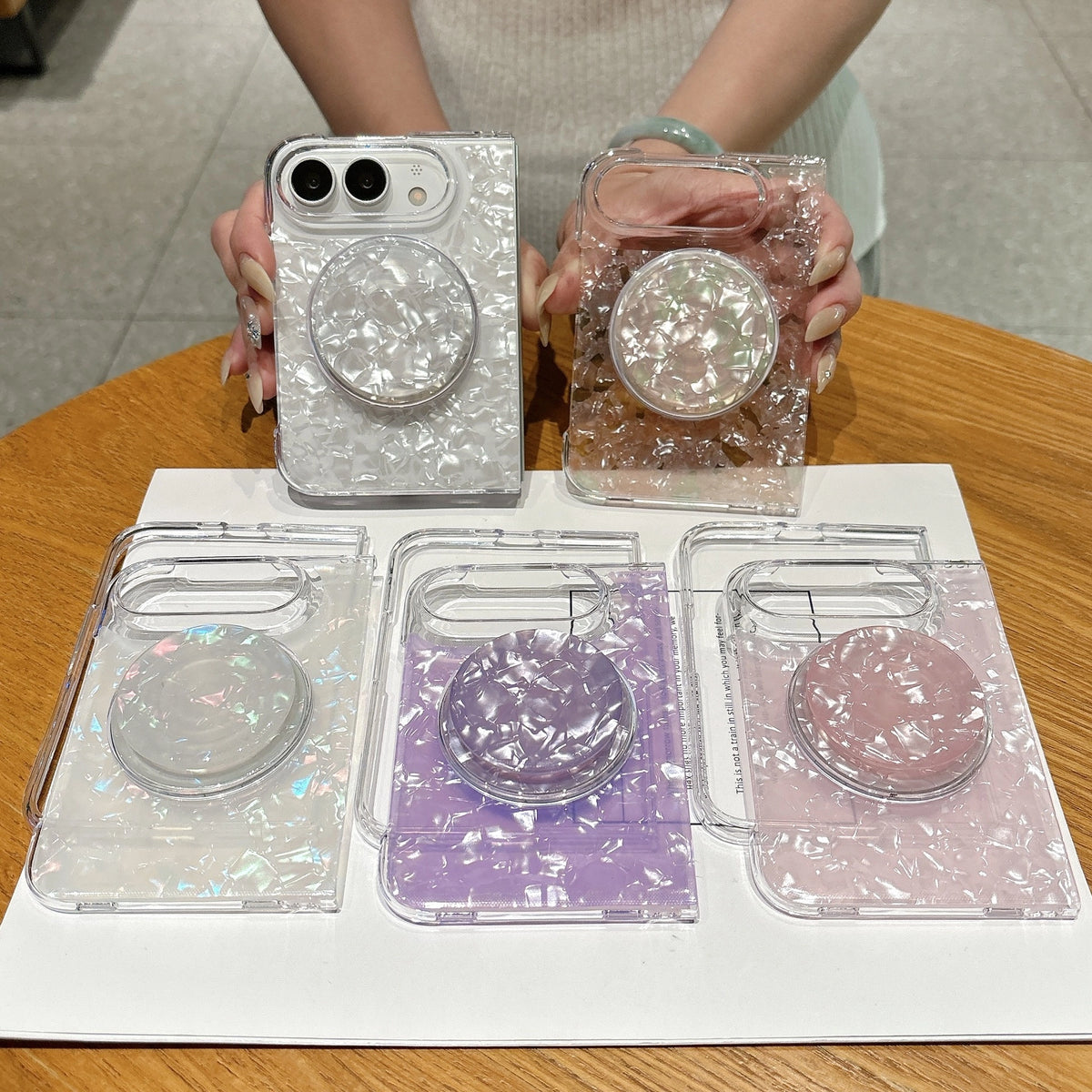 Opal Crush MagSafe Phone Case-Pink
