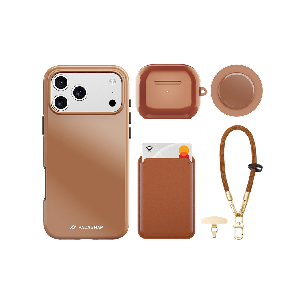 MonoTone Mocha Brown iPhone Bundle Set