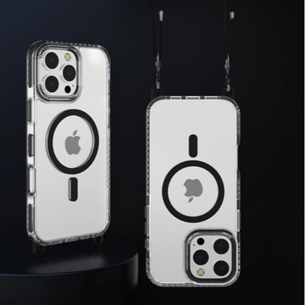 Transparent MagSafe Phone Case Strap Set