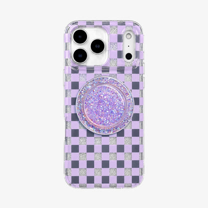 Glitter Chessboard MagSafe Phone Case Grip Set
