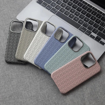 Geometric Leather Ultra-thin Magsafe Phone Case