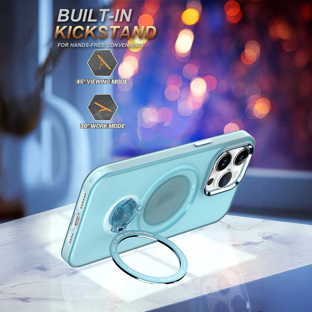 Frosted Transparent Phone Case With Stand