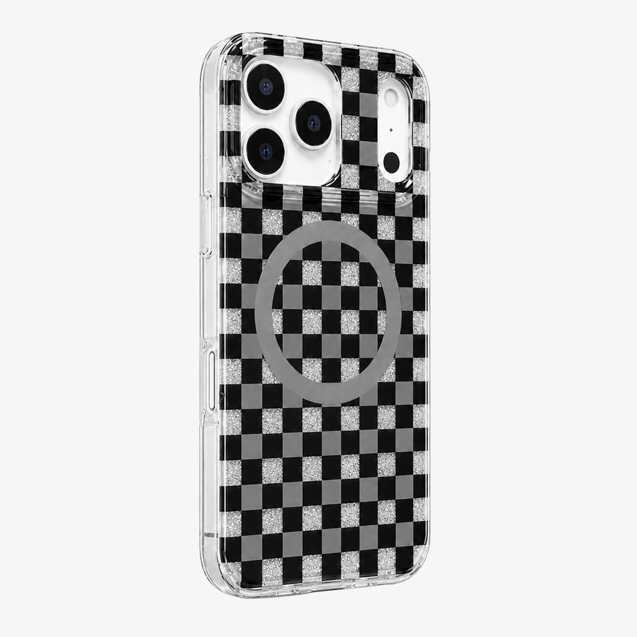Glitter Chessboard MagSafe Phone Case