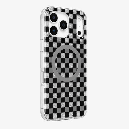Glitter Chessboard MagSafe Phone Case